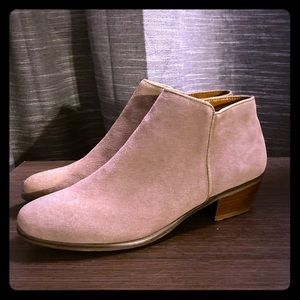 Suede booties. Size 6.5